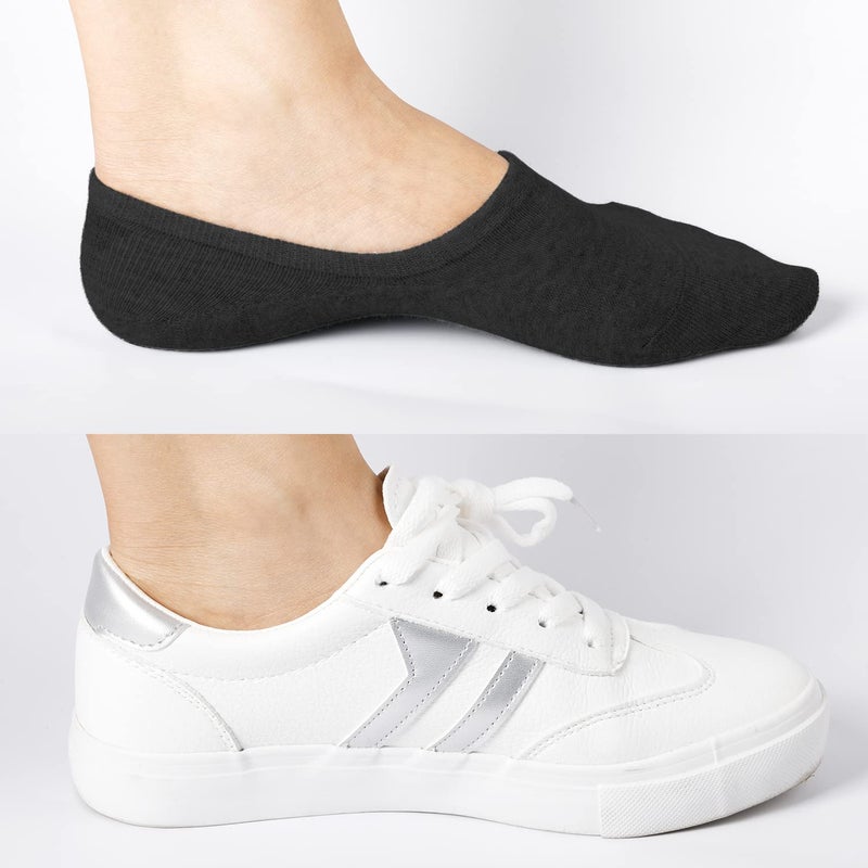 DIBAOLONG Womens No Show Socks Non Slip Flat Boat Line Low Cut Socks 6 Pairs - Image 5